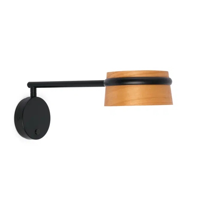 29566 - LOOP Black Wall Lamp with Articulated Lamp