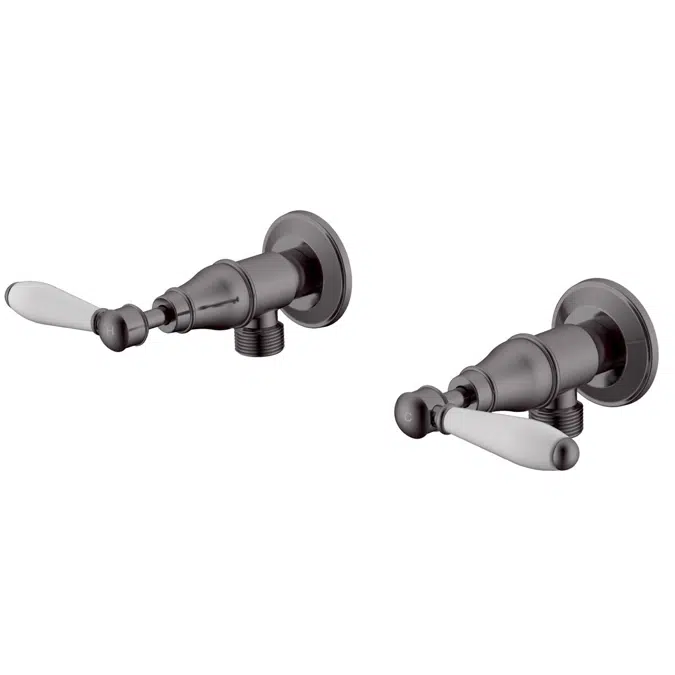 Milli Voir Porselen Fırçalanmış Gunmetal Çamaşır Makinesi Musluk Durdurucu 2265561