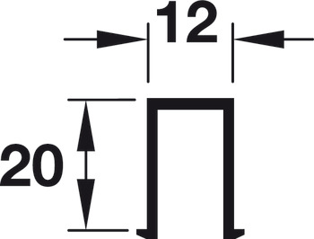 Bottom guide track for press fitting and glue fixing - 940.41.130
