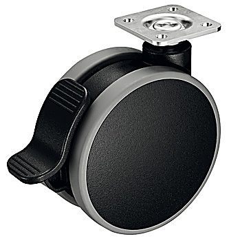 İkiz tekerlekli tekerlek, Yük Taşıma Kapasitesi 60 Kg, Yönlendirilir - 661.55.340