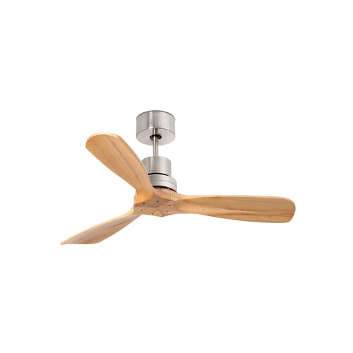 MINI LANTAU S Ceiling fan nickel matt/pine 0-10V/1-10V