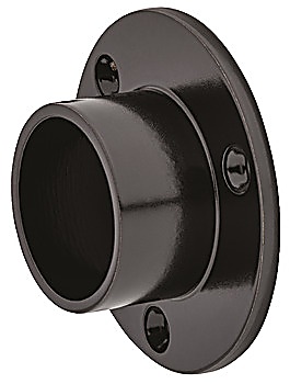 Rail end support, for round wardrobe rail Ø 25 mm - 801.11.305