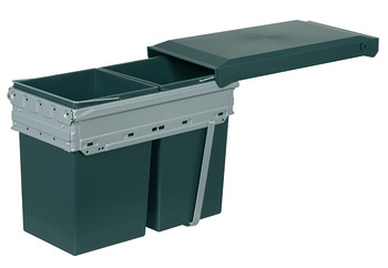 Waste Bins, 2 x 15 litres, Hailo Tandem - 502.72.761