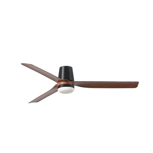 PUNT TUB M LED Ceiling fan siyah/ceviz 18W SWT