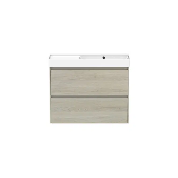 Ona Light Oak Twin Right Hand Bowl Vanity 800mm 21207