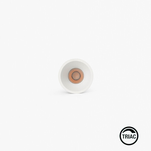 TULIPA SIM White recessed downlight IP65 10W 50° 3000K CRI90 TRIAC