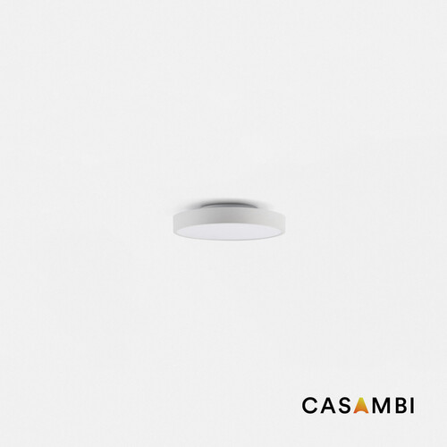DOMIO white surface Ø400 36W prismatic 3000K CRI80 CASAMBI