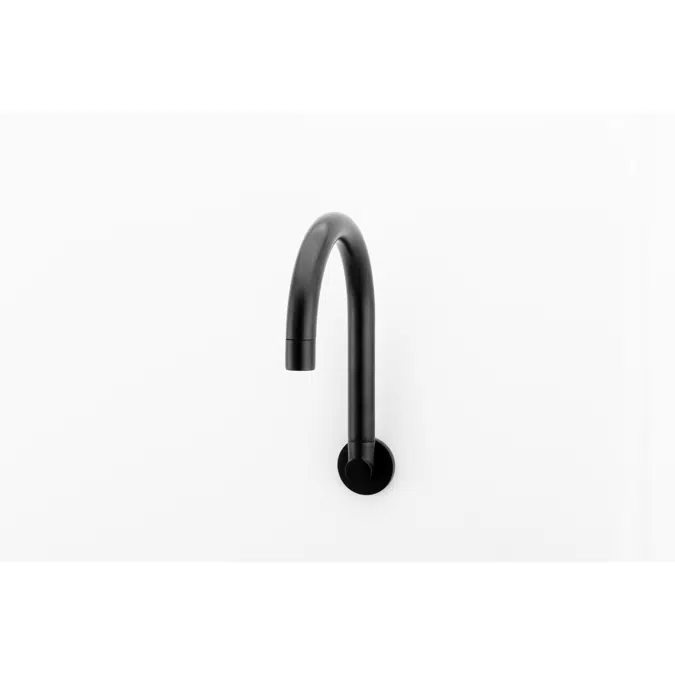 Solus 200mm Matte Black Wall Sink Outlet 2263956