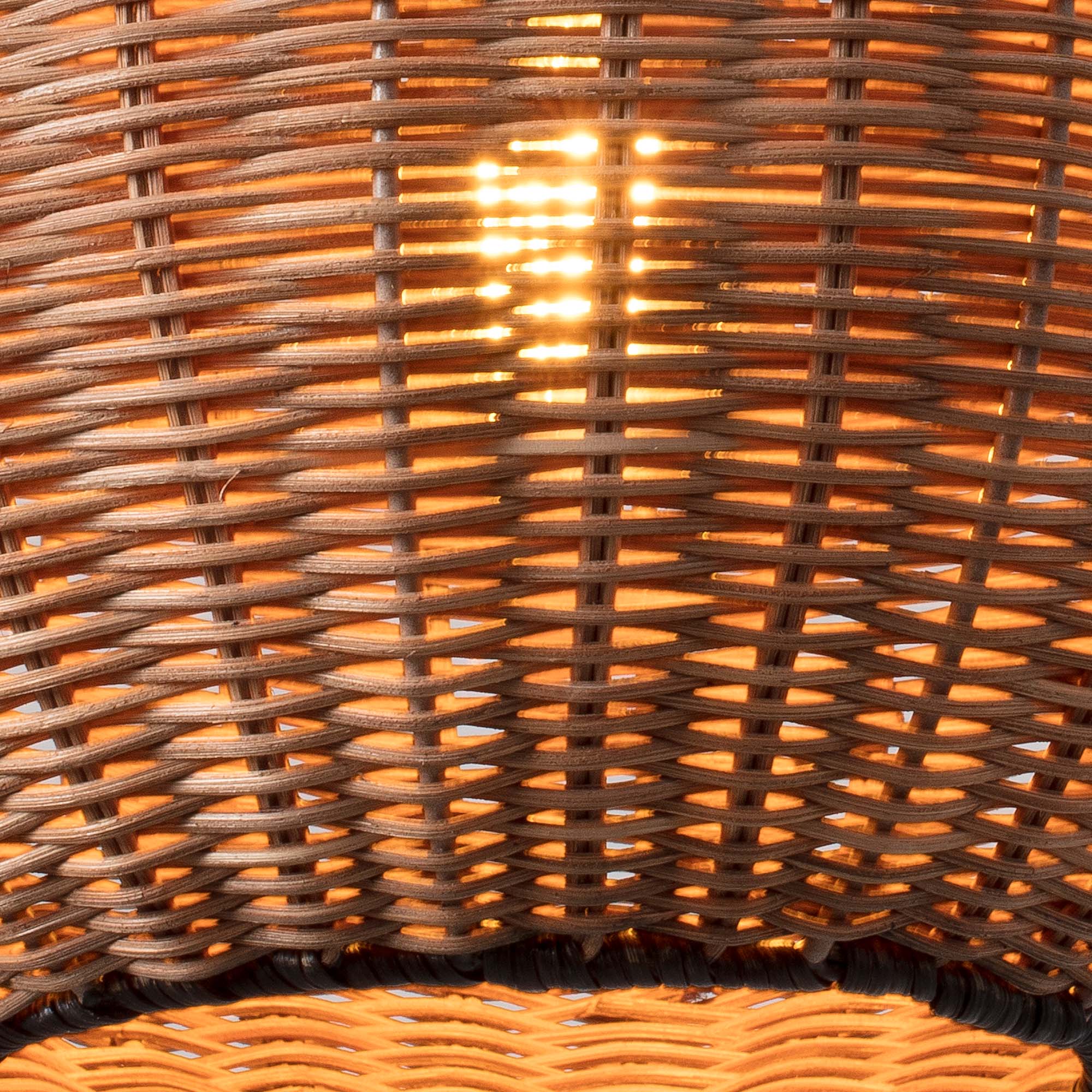 HAKA 530 siyah/rattan pendant lamba