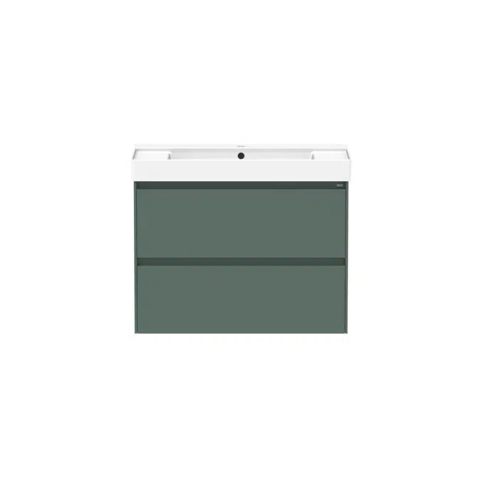 Ona Matte Green Twin Centre Bowl Vanity 800mm 21198