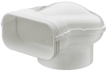 Round pipe to flat duct converter - 500.90.332