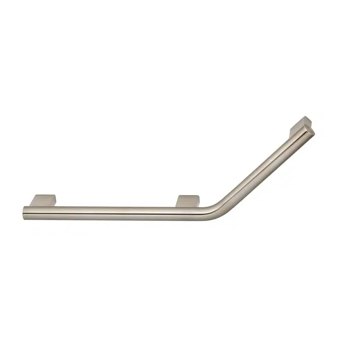 Mizu Drift Left Angled Grab Rail 260mm x 346mm 135 Degree Brushed Nickel 2265146