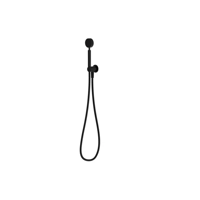 Milli Mood Edit Round Hand Shower with Fixed Bracket PVD Matte Black 9511469