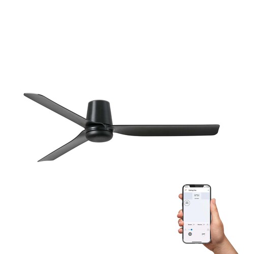PUNT TUB M Ceiling fan siyah TUYA