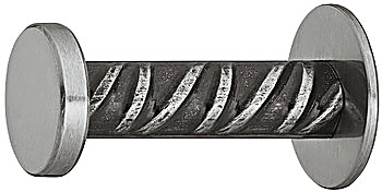 Wardrobe hook, Construction steel, with rose - 842.59.100