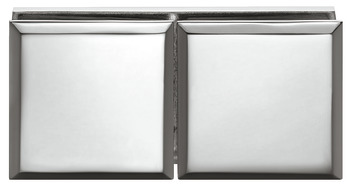 Tumbler holder, for glass-glass connections, 180° glass front - 981.02.274