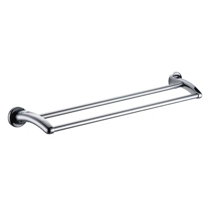 Base Chrome Double Towel Rail 800mm 9503331