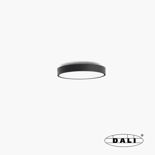 DOMIO black surface Ø400 36W opal 3000K CRI80 DALI