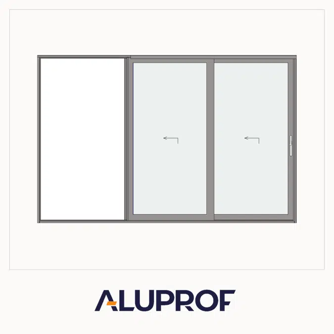 MB-59 Slide Galandage Çift Kanatlı Çift Raylı Sürme Kapı