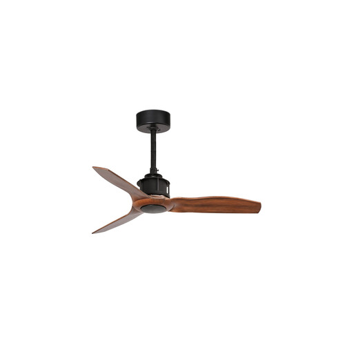 JUST fan S Ceiling fan siyah/ceviz duvar kumandası beyaz