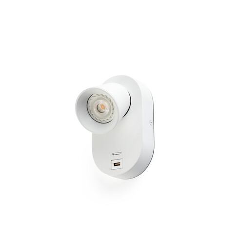 CORB USB A beyaz duvar lambası