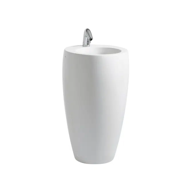 LAUFEN Alessi One Freestanding Basin 530x530 1 Taphole White 9503640