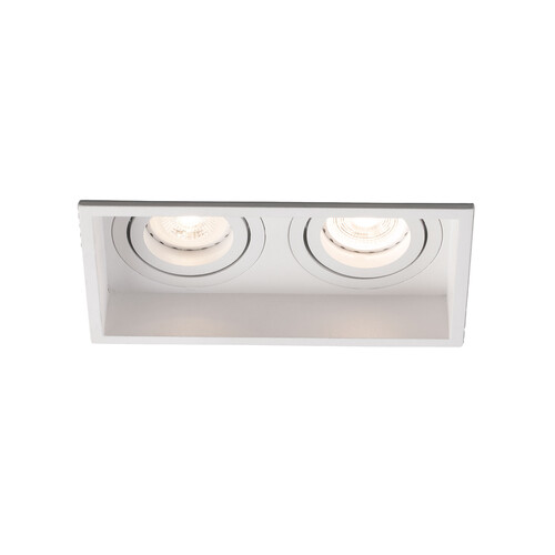 HYDE SQ 2L beyaz adjustable square recessed lamba