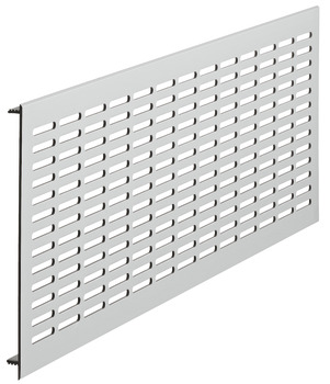 ventilation trims, square, aluminium, harpoon-type fixing, slotted - 575.09.921
