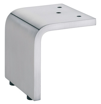 Furniture foot, with plate, without height adjustment, with plastic glide - 634.84.020