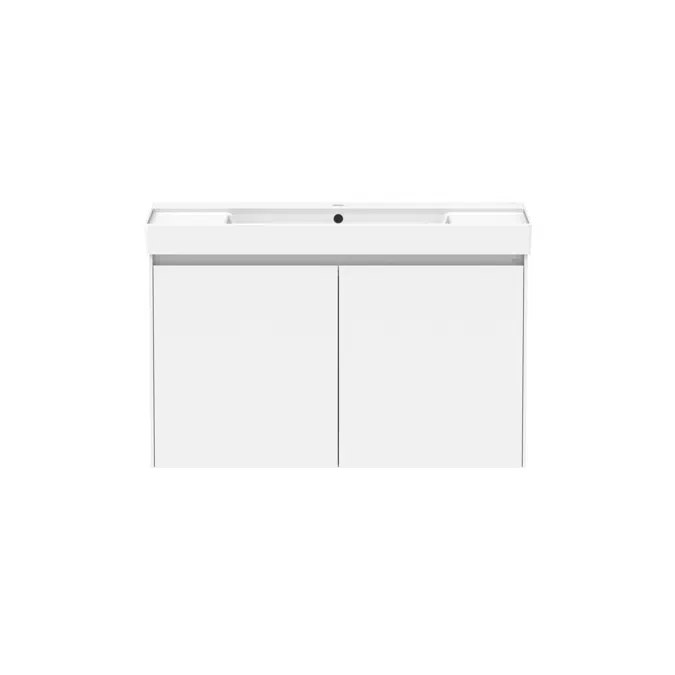 Ona Matte White All Door Centre Bowl Vanity 1000mm 21219