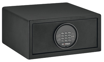 Hotel safe, black, with interior lighting, PIN code/RFID - 836.24.320