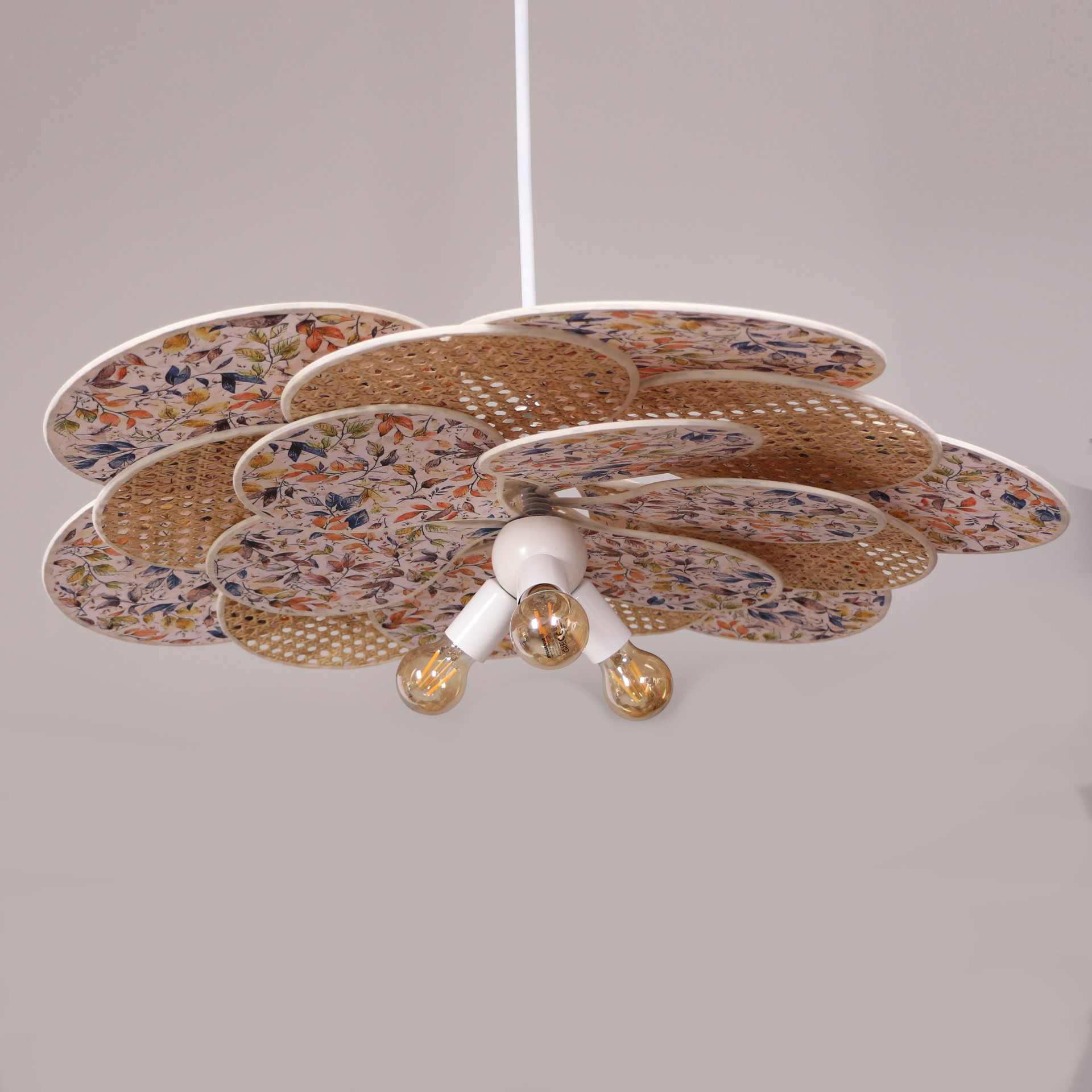 Yeni Papatya Doğal Hazeran ve Kumaş Avize