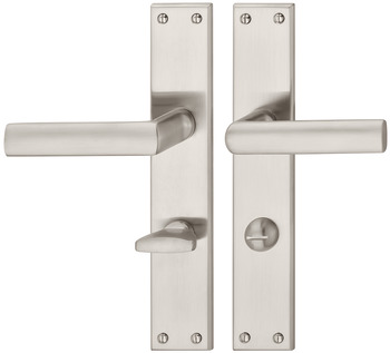 Door handle set, Brass, Bisschop, Hochkantoval 1929/8024 - 900.83.094