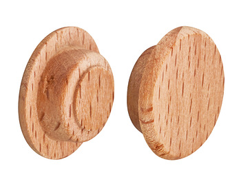 Cover Cap, Solid Wood Untreated, For Blind Hole Ø 12 Mm - 045.32.205