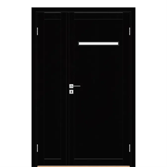 Superior Format 7534 Double Unequal Interior Door