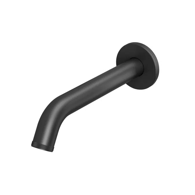 Milli Etch Matte Black Wall Basin/Bath Outlet 200mm 21859