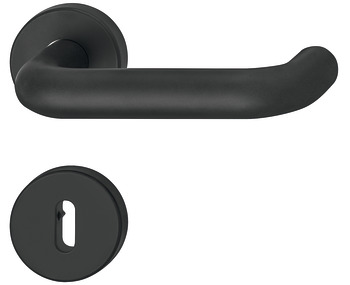 Door handle set, Polyamide matt, Hewi, model 111PBR01.230 - 908.94.090