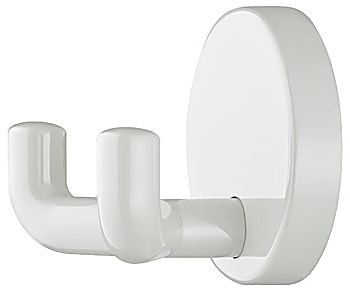 Wardrobe hooks, Polyamide, with 2 hooks, round rose - 842.62.999