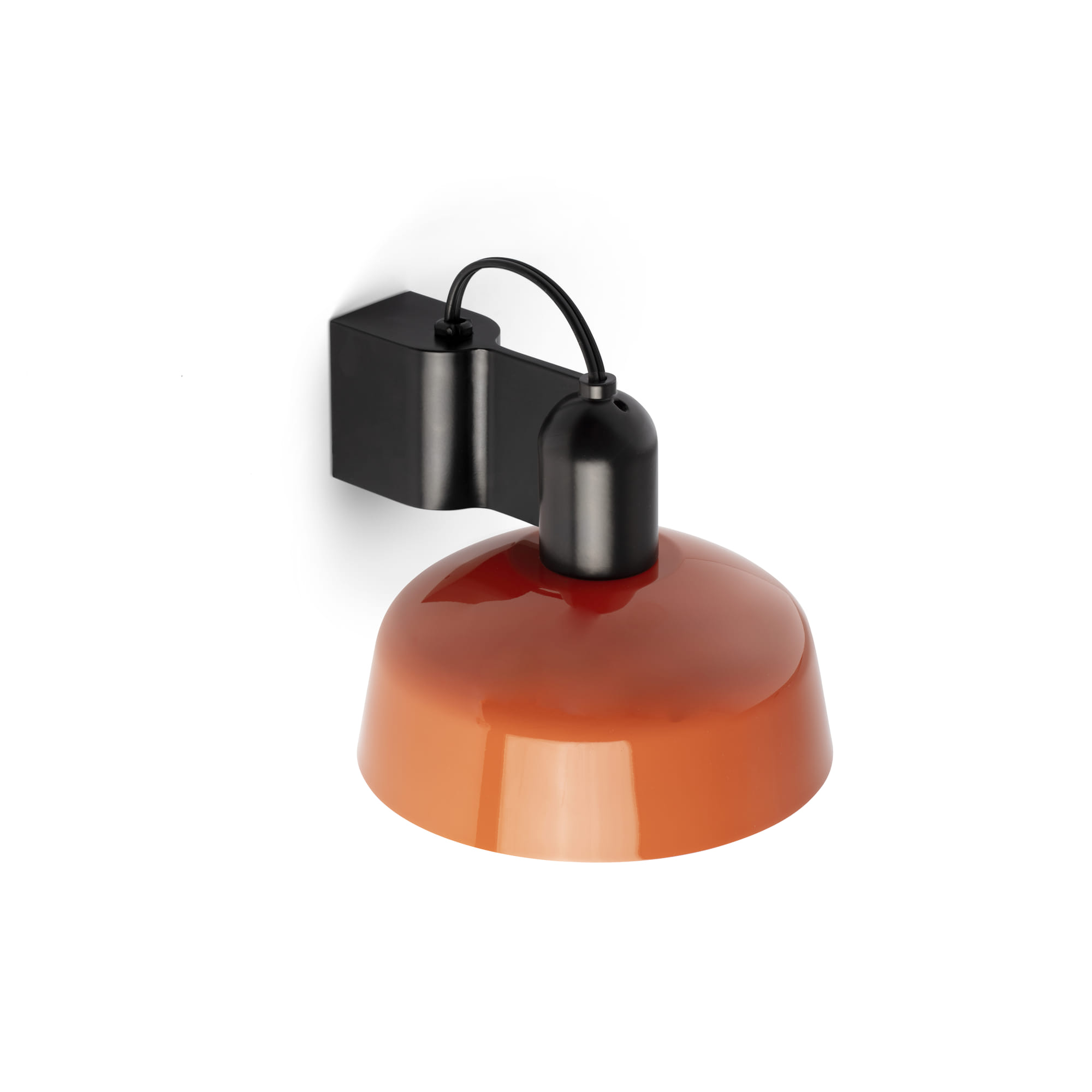 TATAWIN Reddish metal orange wall lamp