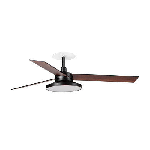 RUDDER RECESSED TAK 3 L Black/walnut fan 3000K TUYA
