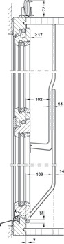 Fitting set, for Hawa Vertical 150 - 930.11.307