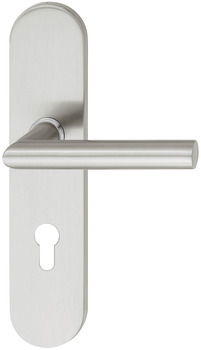 Security door handles, Stainless steel, Startec, SDH 1103, long backplate - 902.84.126