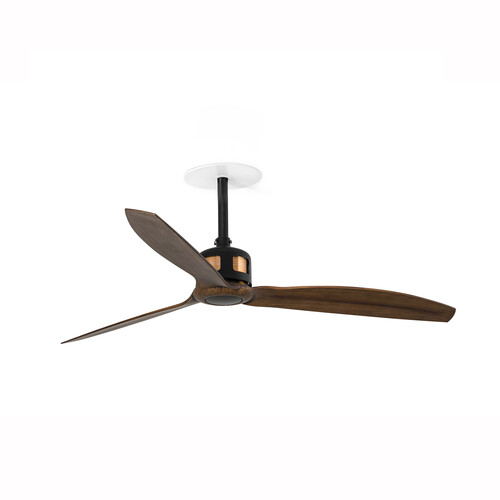 COPPER fan RECESSED M Ceiling fan siyah/ceviz TUYA