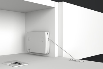 Flap stay with pull cable - 365.47.453