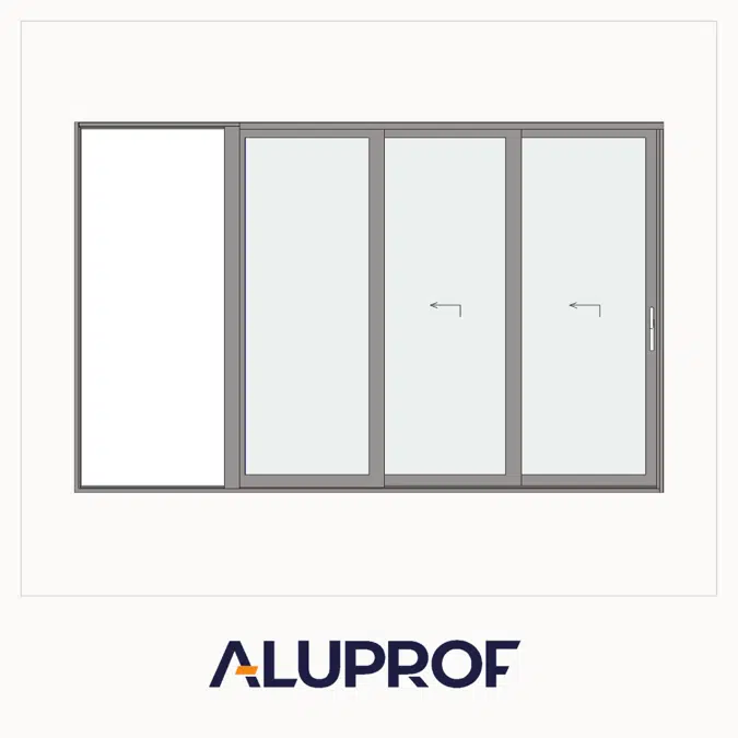 MB-59 Slide Galandage Üç Kanatlı Üç Raylı Sürme Kapı