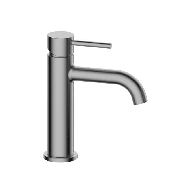 Mizu Drift Fırçalanmış Gunmetal Kavisli Lavabo Musluğu 2267260