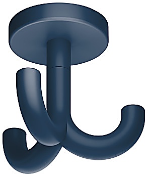 Ceiling hook, with 3 hooks, ceiling installation, polyamide - 842.65.350