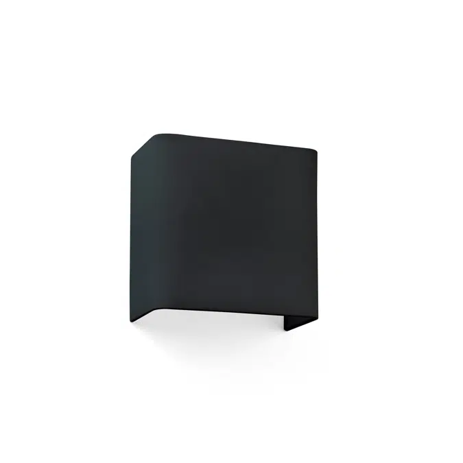66412 - COTTON SQ 200 Square Black Wall Lamp 1L