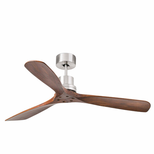 LANTAU L Ceiling fan nikel mat/ceviz Wall siyah
