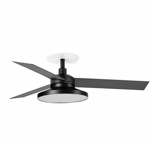 CRUISER RECESSED TAK S siyah/aluminium fan duvar kumandası siyah 2700K